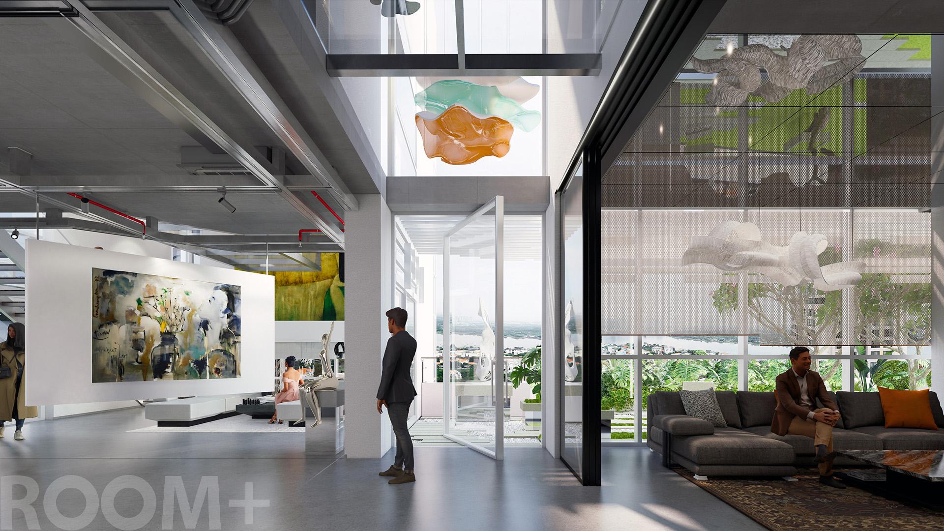Floating Art Gallery & Penthouse